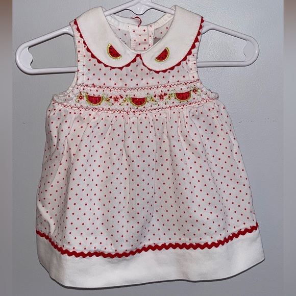 Youngland watermelon sleeveless Dress & Bottoms in Baby Girl Size 3 / 6 months - Picture 4 of 8